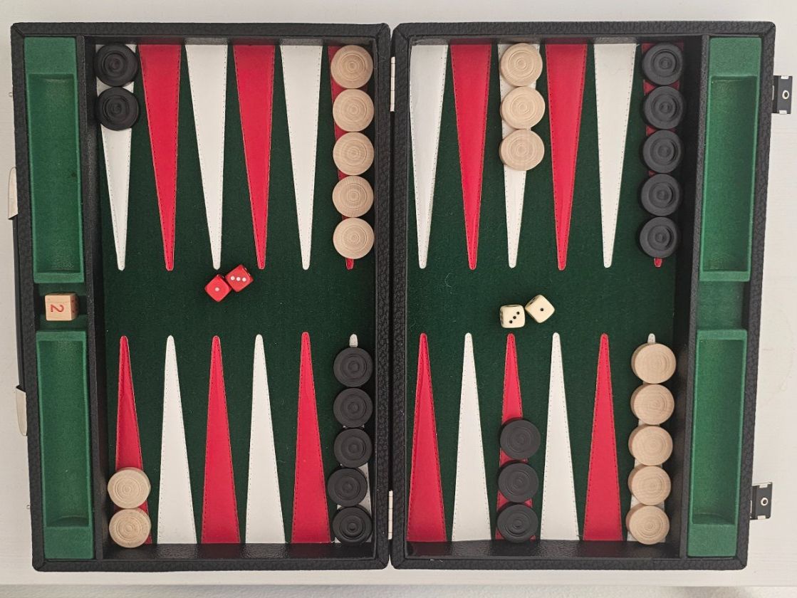 Giochi: Edles Backgammon Spiel in Lederkassette - Top Zustand – Usato da Pfäffikon ZH venduto da eric0113 2