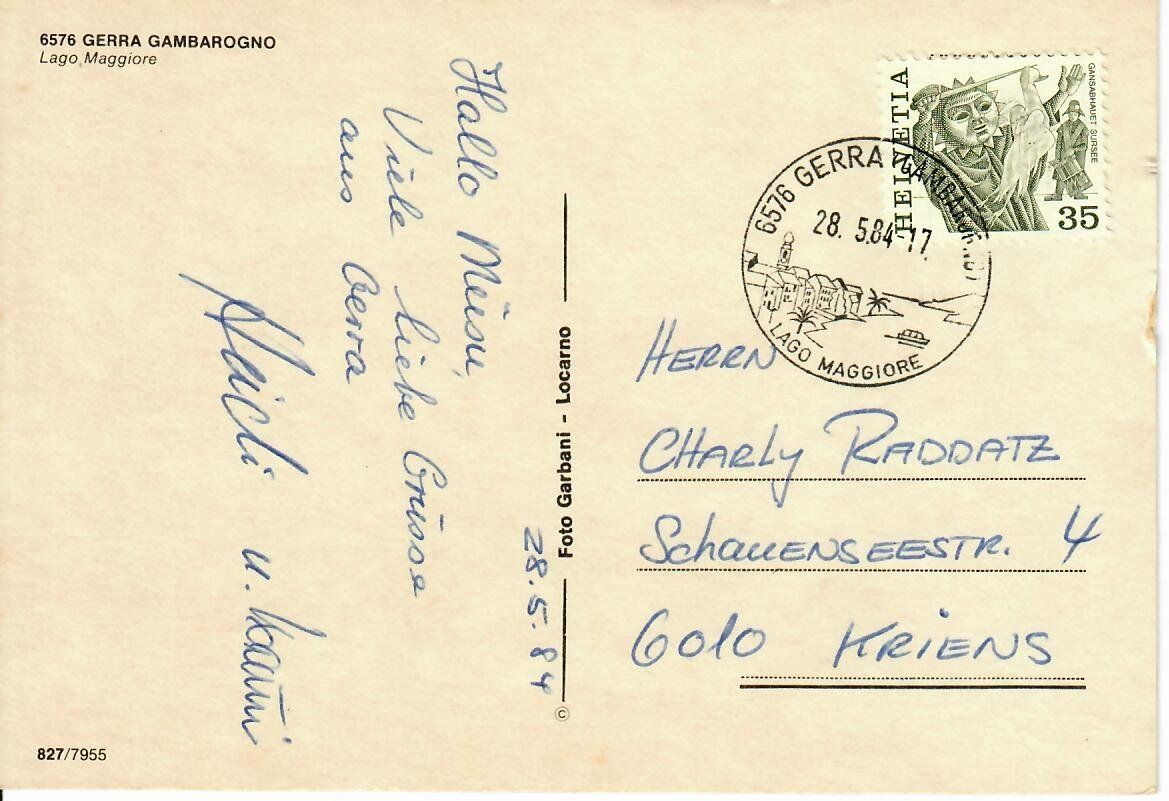 Cartoline postali: Gerra Gambarogno – Usato da Hochdorf venduto da Ziegel-16 1