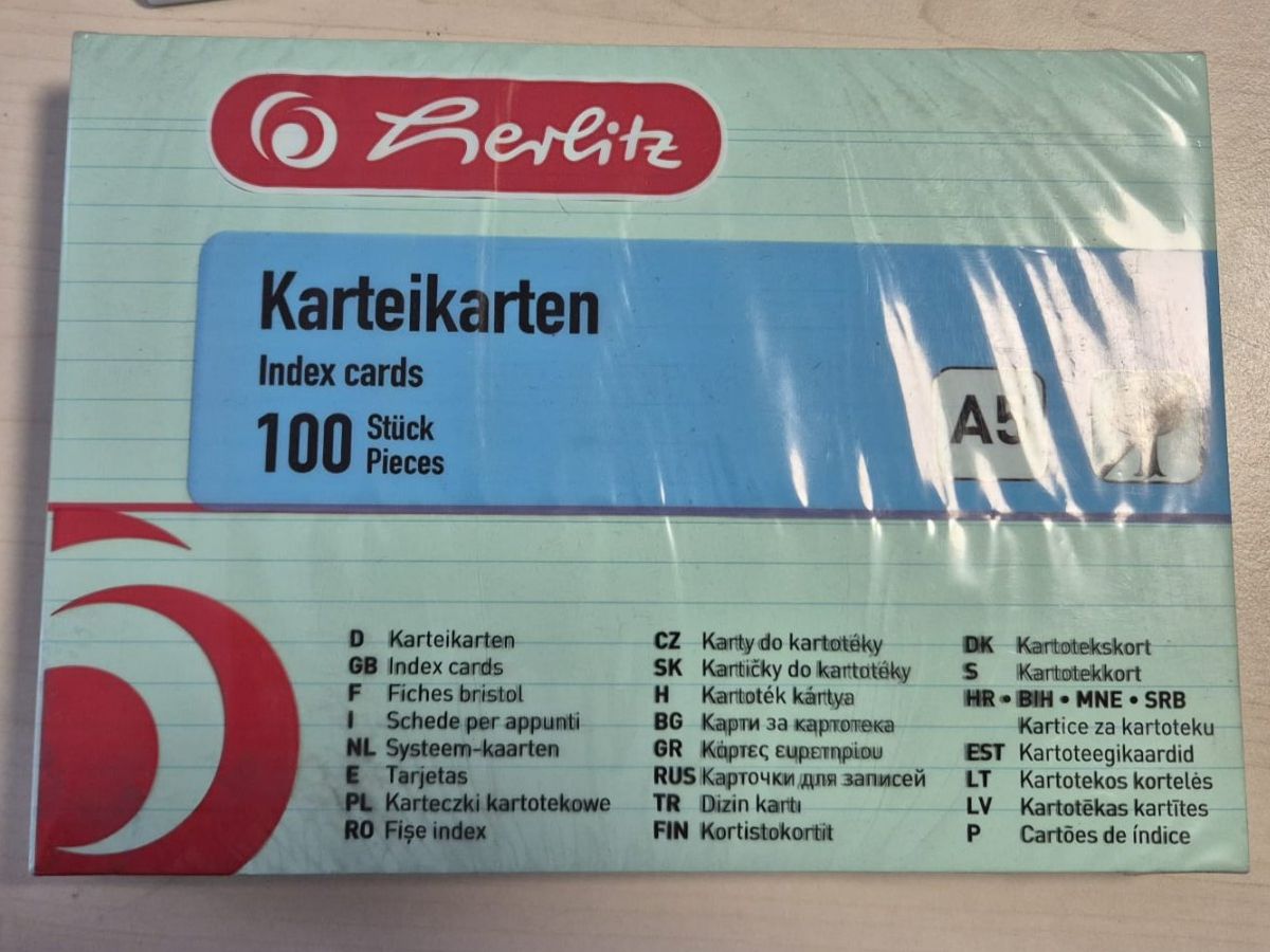 Cartes: 2 Pack Berlitz Karteikarten A5 100 Stk. neu – Neuf avec emballage d'origine à Krauchthal par SamsPuce