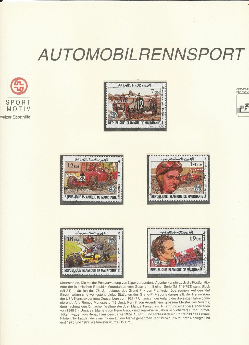 Alle Briefmarken: Schweizer Sporthilfe Briefmarken Band 1 – Neu und originalverpackt aus Neuenegg von muenzenweber-ch 2