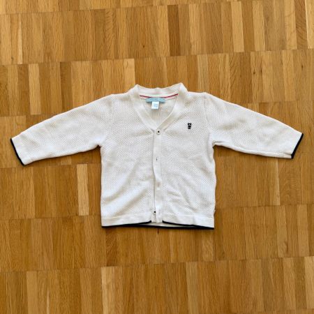 Okaidi Strickjacke Gr. 74 Weiss Marine Stil