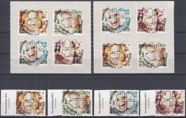PJ-Sätze 2011: 3 Varianten mit Vollstempel 401-404 A, B + Aa