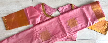 Saree in babypink