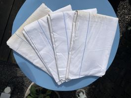 4 antike Ober Leintücher ideal für Vorhänge* Feuilles en lin