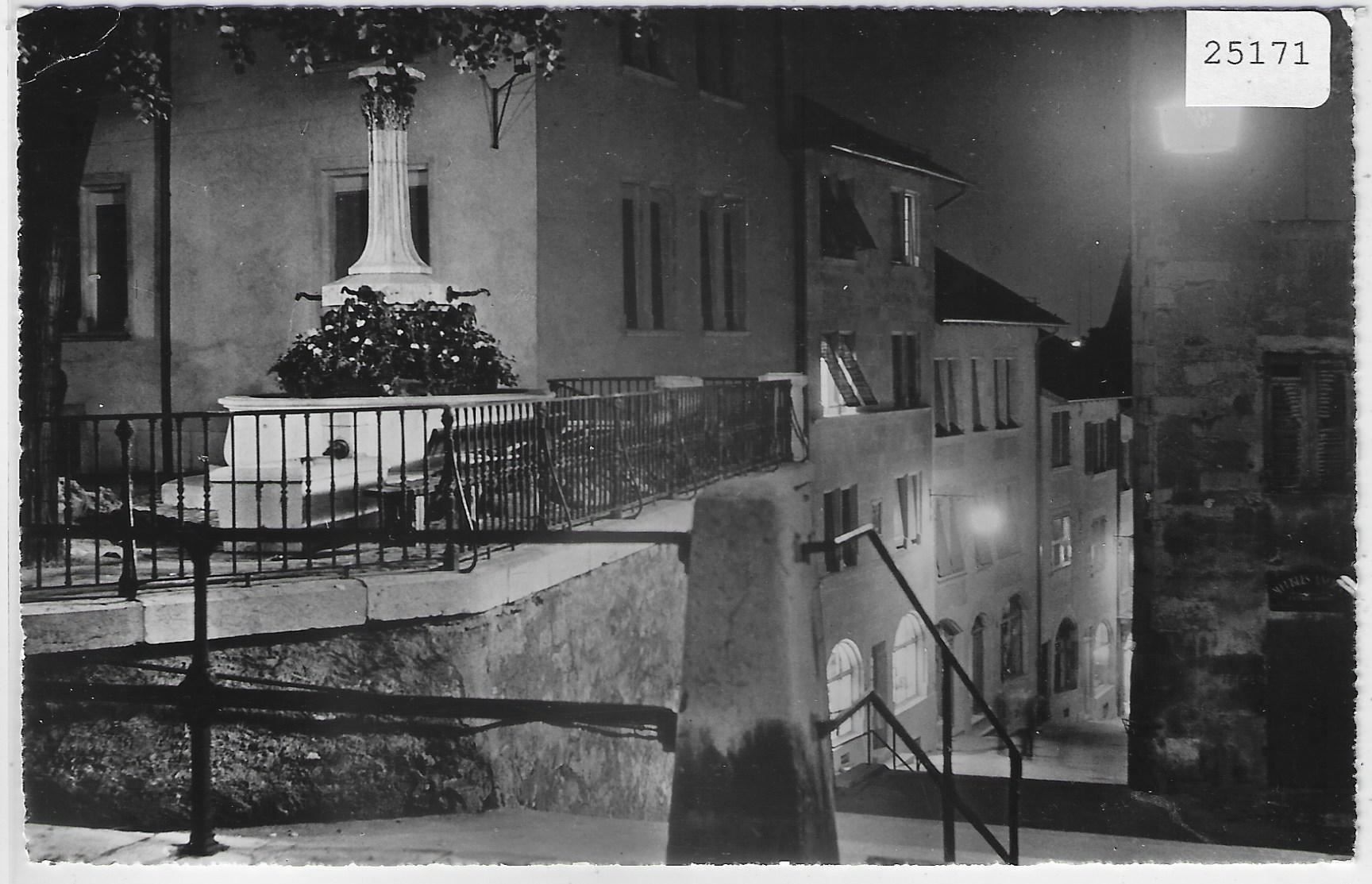 Cartoline postali: Geneve - La Rue du Perron la nuit – Antico da Ettingen venduto da Kartenplanet