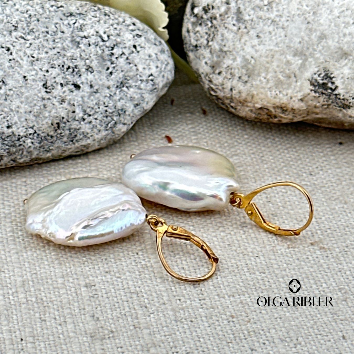 Olga Ribler Ohrringe & -stecker: Perlenohrring, Silber vergoldet – Neu (gemäss Beschreibung) aus Luzern von MonikaS03 5