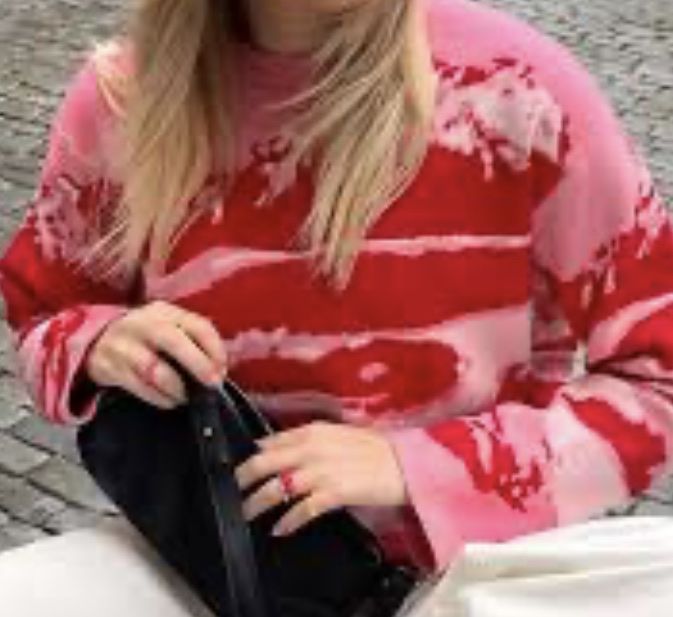 Na-kd Pullover & Sweatshirts: NA-KD 💕 Pullover Pink Muster Oversized NAKD Marmoriert – Gebraucht aus Gibswil von Engelsgleich 5