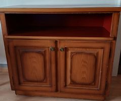 Vintage Sideboard/auf Rollen Holz, 89x45x89cm