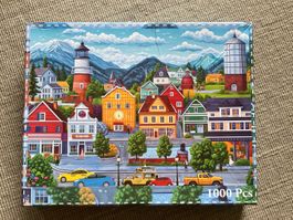 Villa Illustration Puzzle 1000 Stück