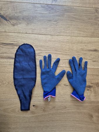 Glove and Pad Set Blue Size S Bauerfeind