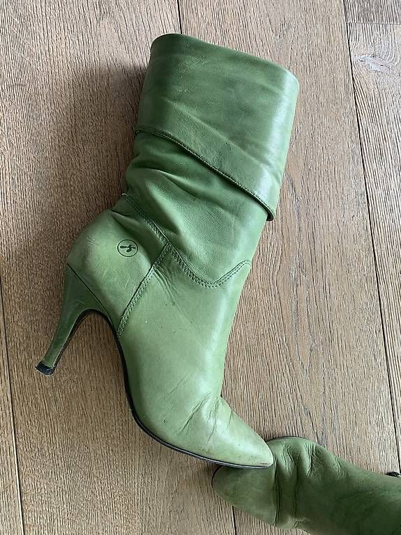 Scarpe da donna: Vintage LEDER-Stiefeletten, Gr.39 – Usato da zürich venduto da ste_k7gp
