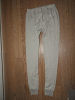 Herren Thermohose hellgrau gerippt, Grösse M