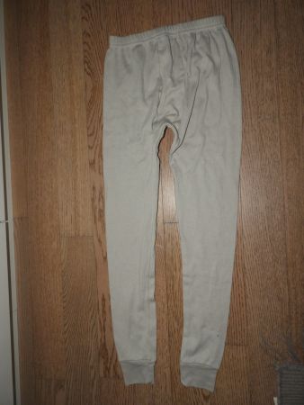 Herren Thermohose hellgrau gerippt, Grösse M
