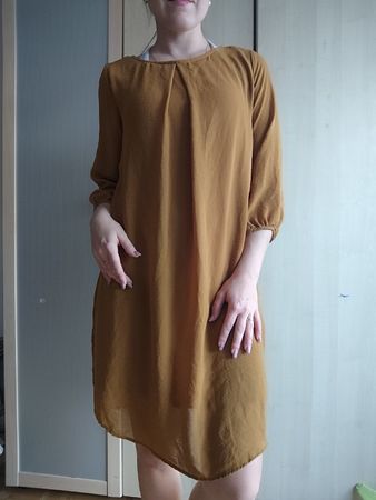 Elegant Brown Dress - Perfect for Autumn