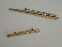 Broschen Goldfarben Set 2 Stck guter Zustand