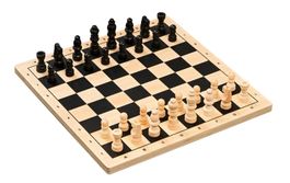 Jeu d’échecs 26 x 26 x 1,2 cm en bois ( NEUF )