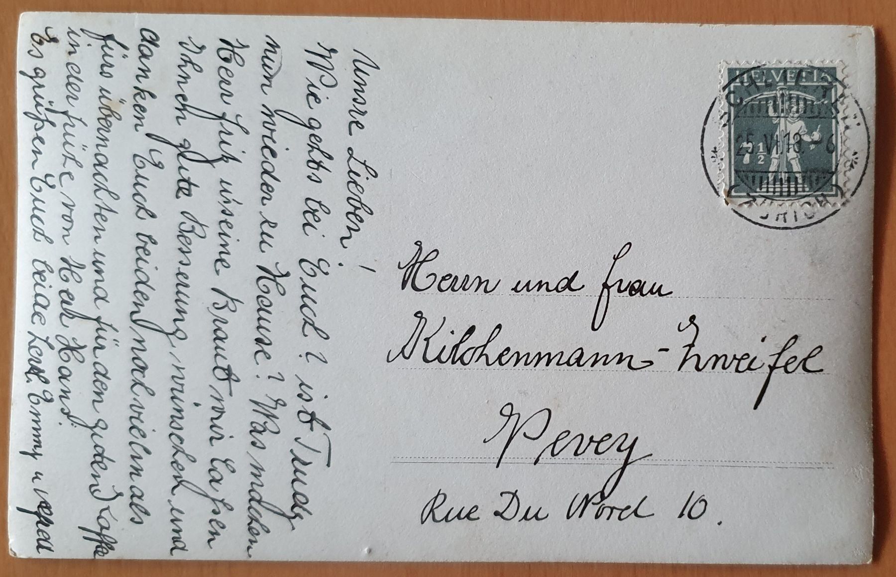 Ansichtskarten: Schlieren - Pferdegespann, Weinfest 1918 – Gebraucht aus Kreuzlingen von Rschweiz1 1