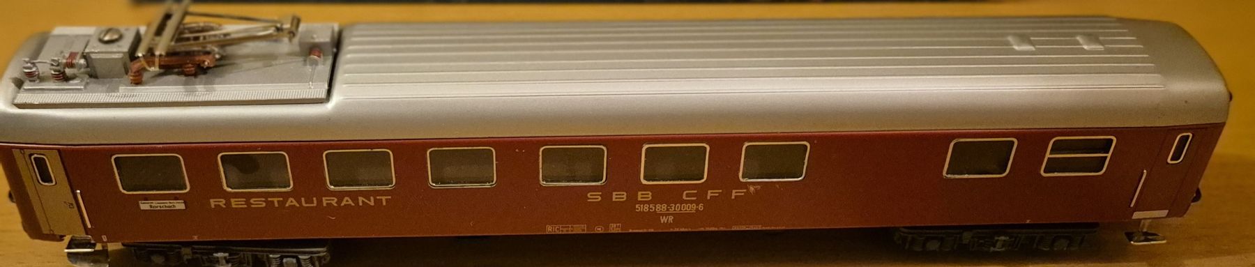 Märklin Modellini di ferrovie: Märklin H0, Speisewagen SBB – Usato da Männedorf venduto da Frangi_15