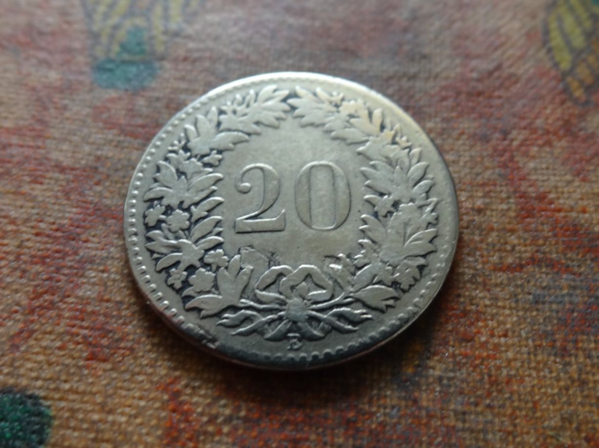 Tutti le monete: 20 Rp. 1858  (B) – Usato da Romanel-sur-Lausanne venduto da Swift13 1