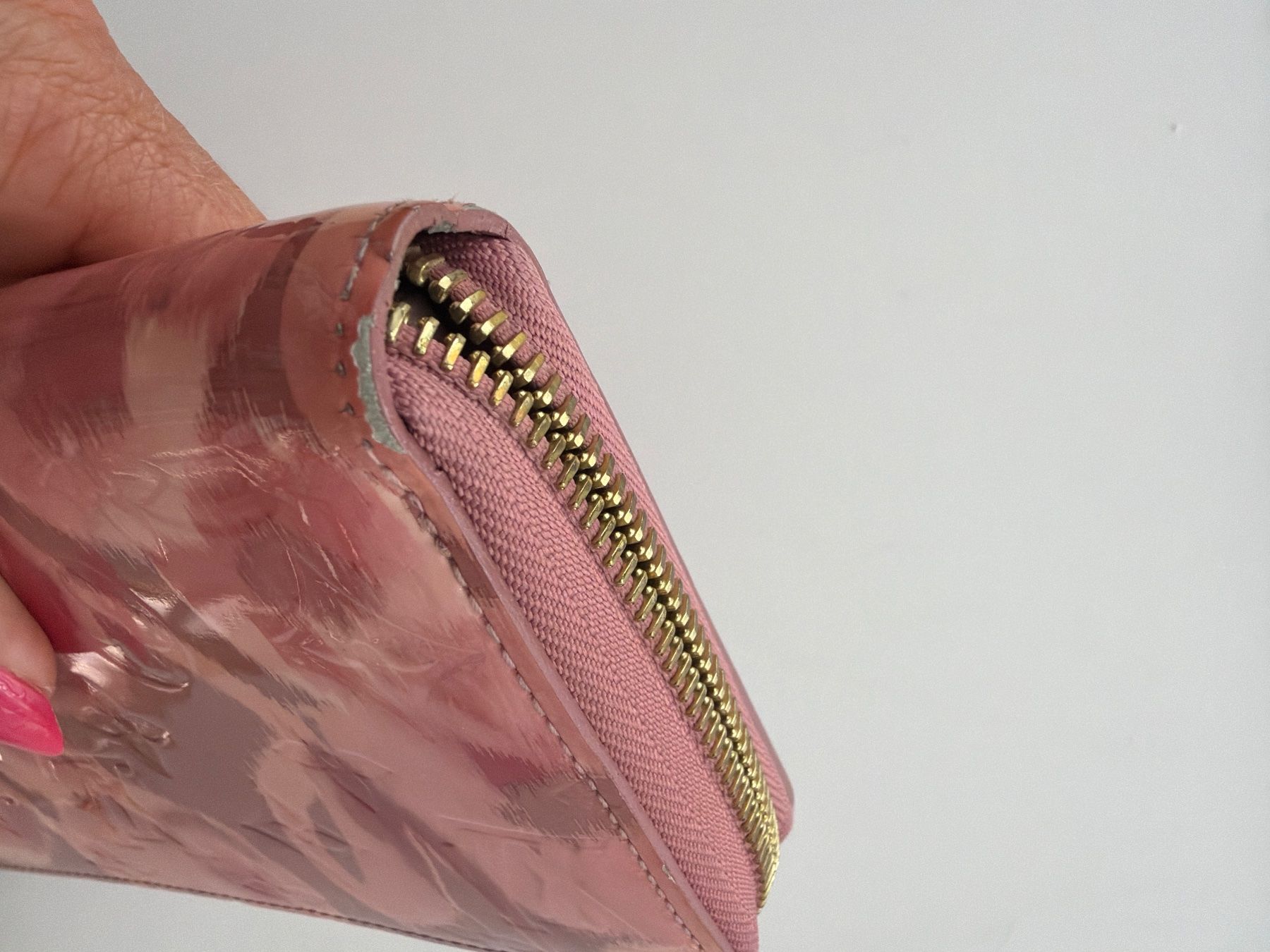 Louis Vuitton Portamonete: Louis Vuitton Geldbörse rosa Blumen – Usato da Altendorf venduto da Fabiennemay 3