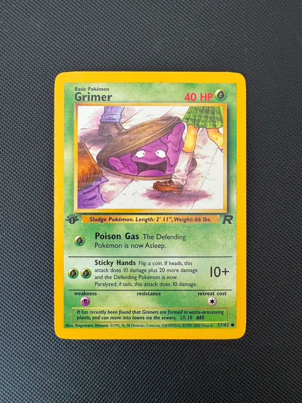Pokémon Cartes à collectionner: Pokémon Grimer 1. Edition 57/82 – D'occasion à Seuzach par provenzano18
