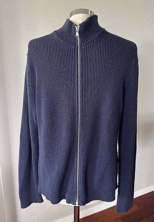 Strickjacke blau Gr. M/L