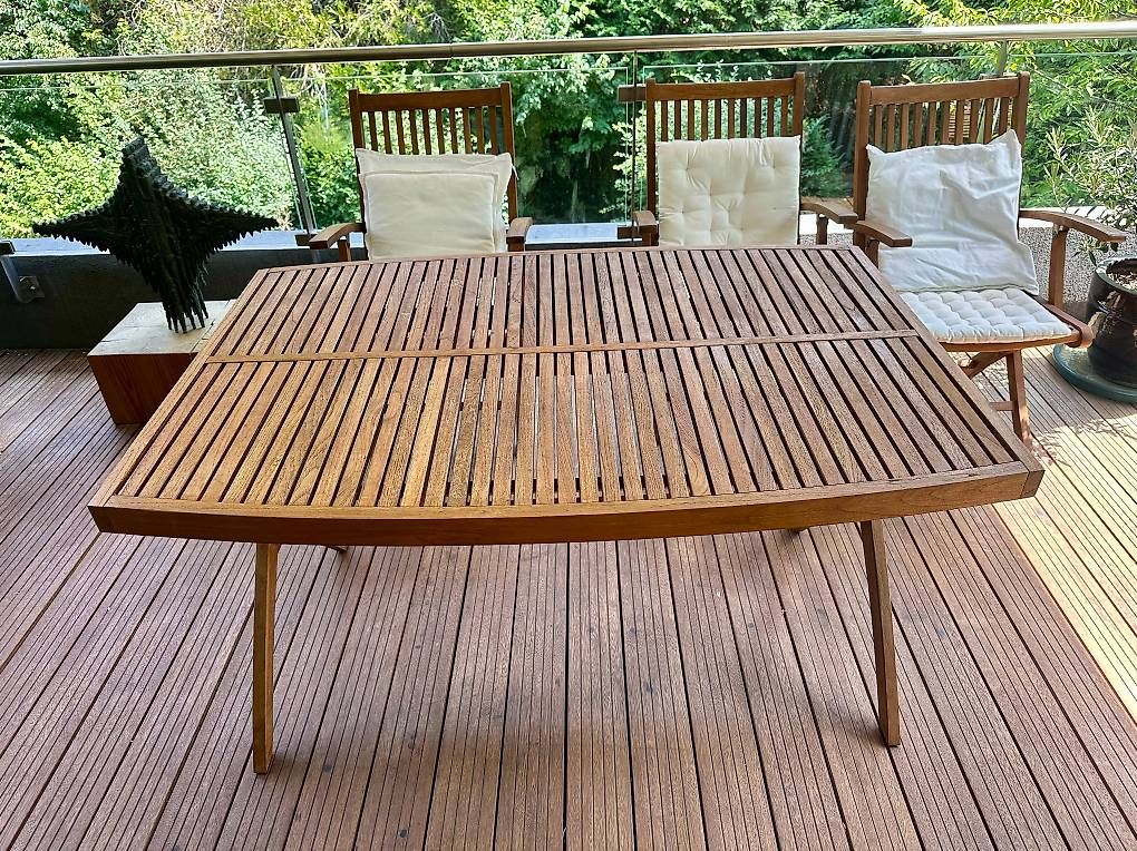 Tables: Table de jardin en teck – D'occasion à Genève par win-win 2