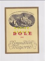 Etikette - Dôle 1961 "Grand Vin Majorie" /bd