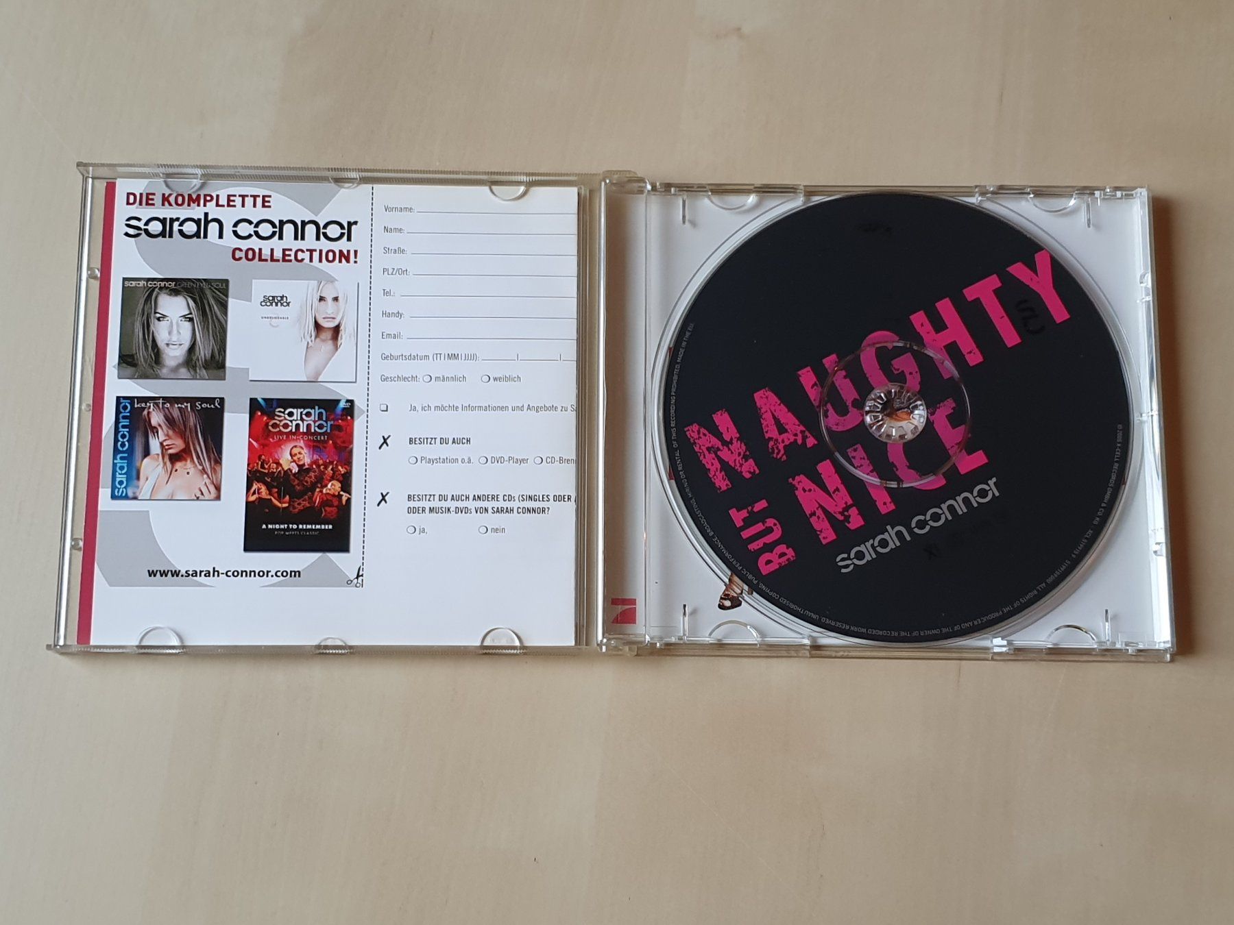 CD: Sarah Connor Naughty But Nice – Usato da Stansstad venduto da collectorsshop 2