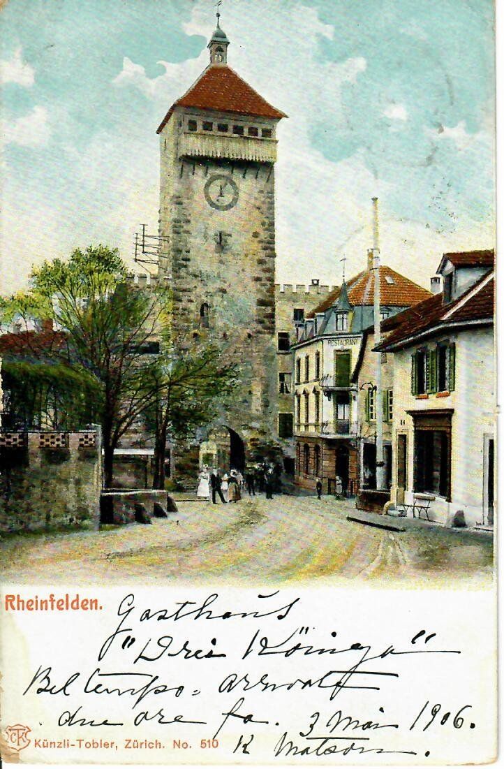 Ansichtskarten: Rheinfelden  1906 – Gebraucht aus Hochdorf von Ziegel-16
