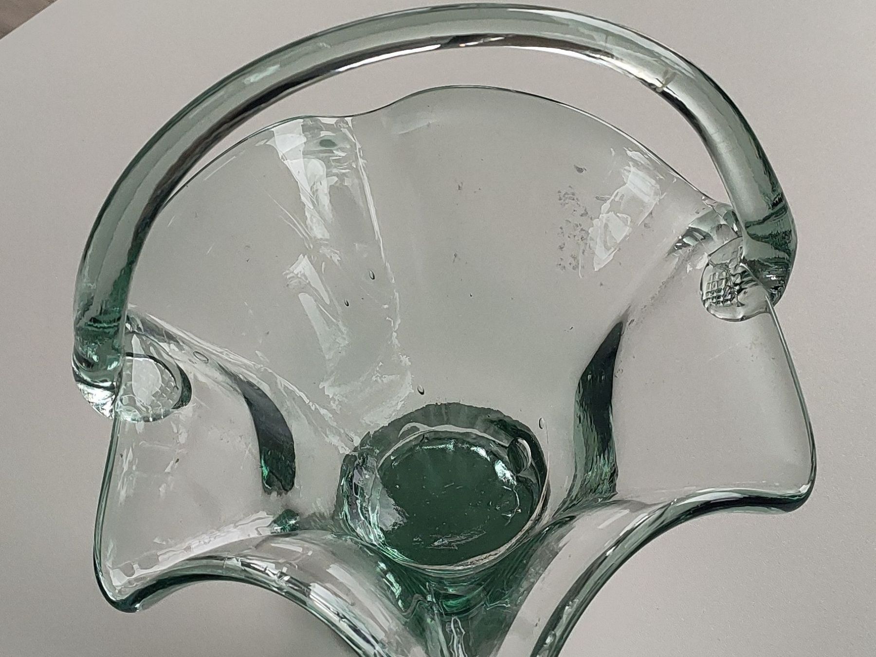 Piatti di portata: Glas Obstschale mit Henkel, Vintage Design – Usato da Gipf-Oberfrick venduto da minini