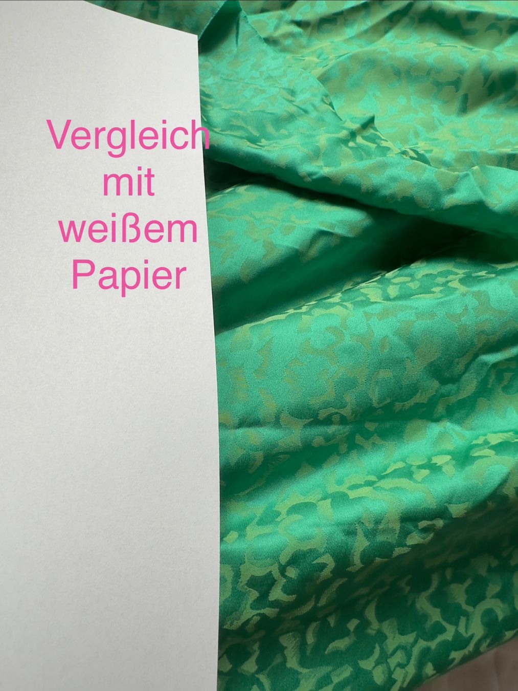 Tessuti: Florale Seide, grün – Nuovo (secondo la descrizione) da Nürensdorf venduto da Weima58