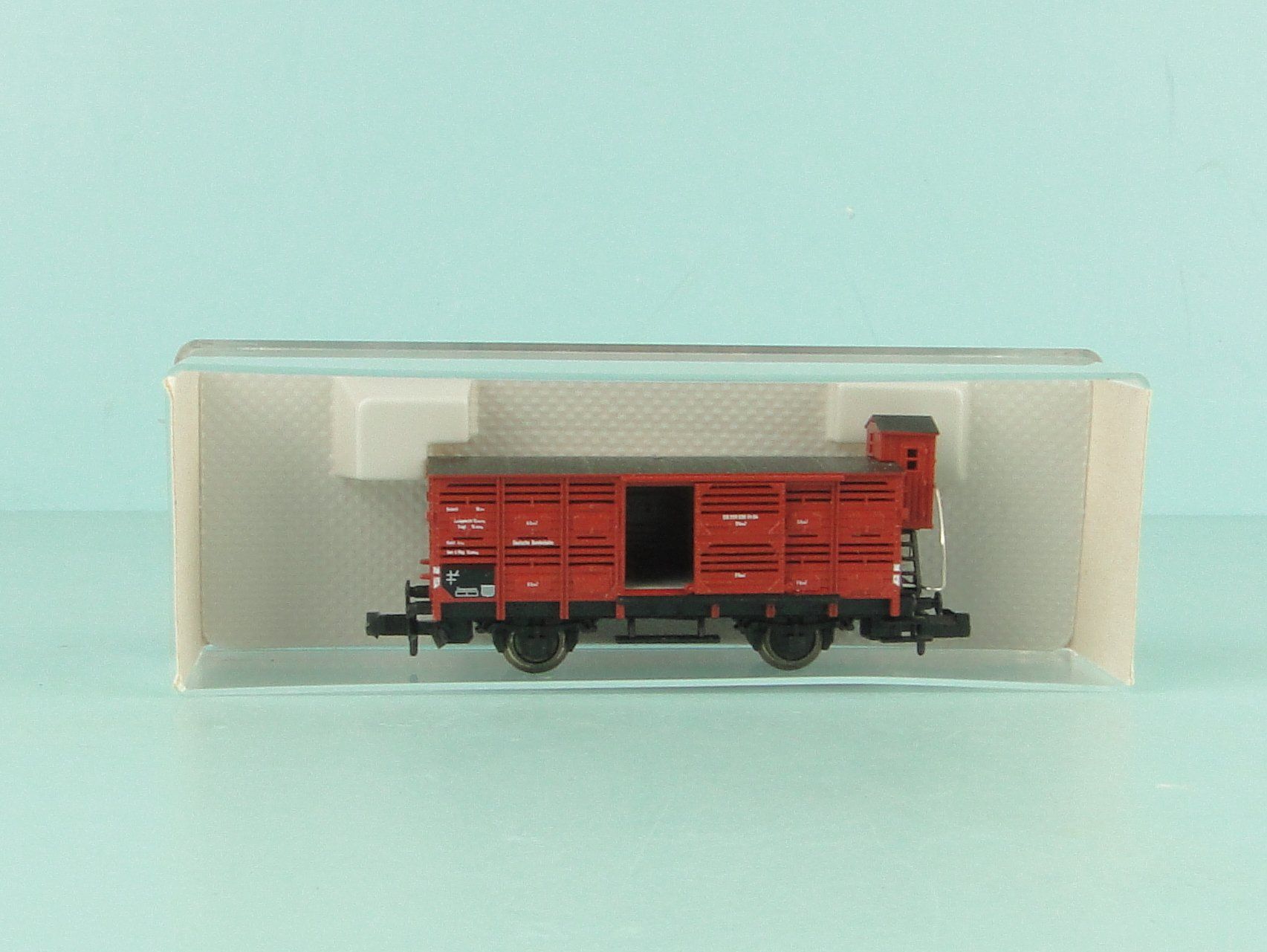Fleischmann Modellini di ferrovie: Fleischmann 8354 Spur N Viehwagen – Usato da Bülach venduto da Albitrain 2