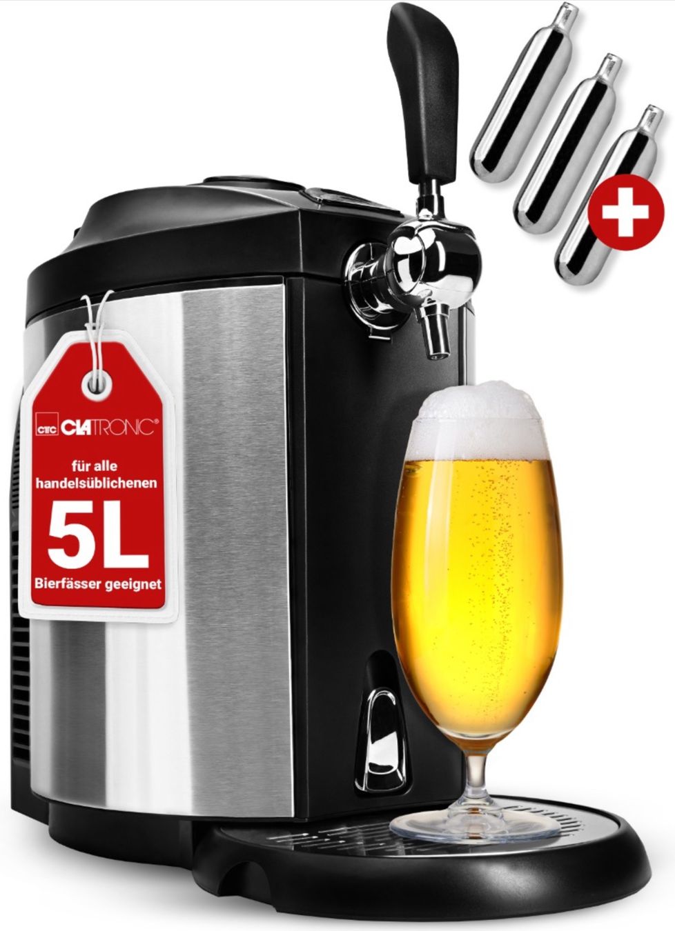 Elettrodomestici da cucina: Bierzapfanlage  edelstahl/schwarz – Nuovo e nell'imballaggio originale da Bülach venduto da StoreInShopSwiss 9
