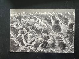 AK  ca.1900 Albula Bahn Panorama ungelaufen  (G1099)