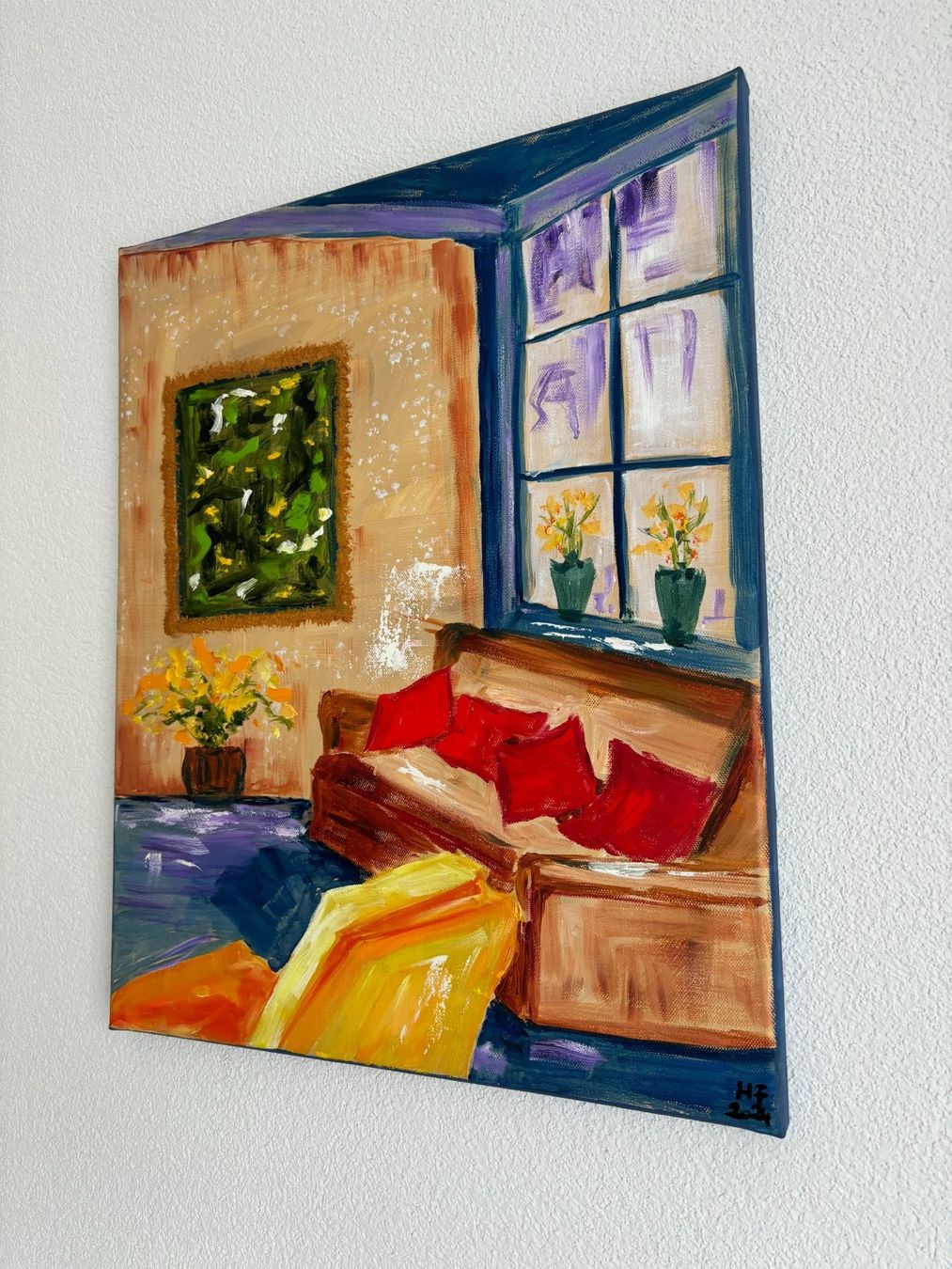 Dipinti: Modernes Interieur - Ölbild – Nuovo (secondo la descrizione) da Cham venduto da Felha 5