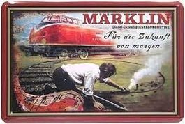 Blechschild-MÄRKLIN-ZUKUNFT VON MORGEN