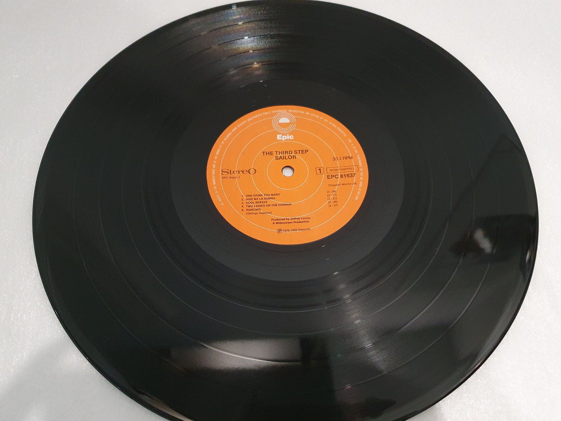 Dischi in vinile: Sailor – The Third Step – Usato da Uster venduto da Vinyl-Leidenschaft 4