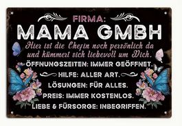 SCHILD *MAMA GMBH* AUS HOLZ NEU