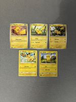 Carte Pokemon Pikachu lotto 5 carte