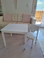 Ikea Kindertisch mit Stuhl, weiss, gut erhalten