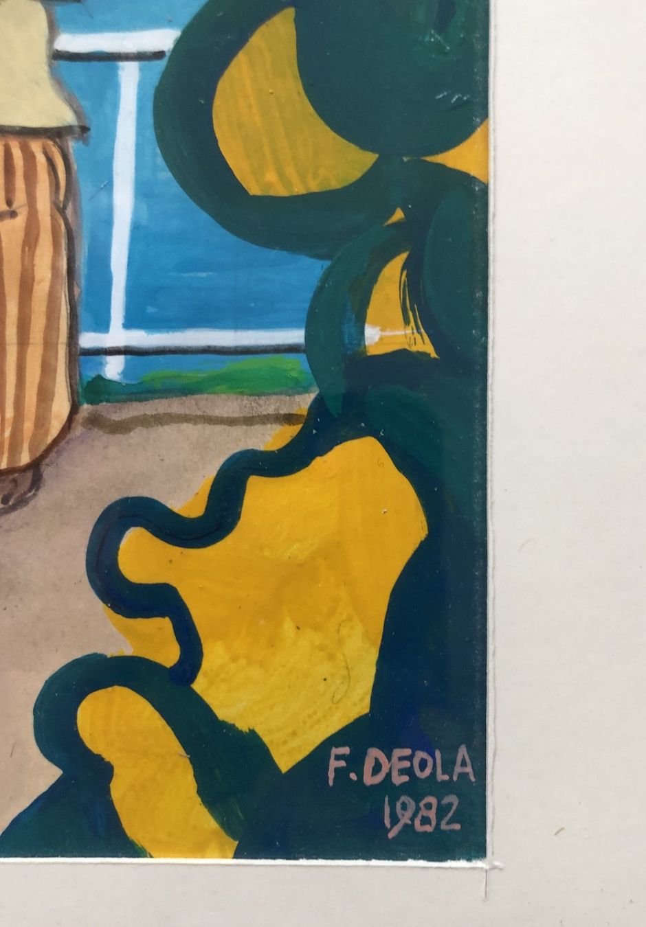 Tableaux: Fredy Deola - Art Brut - Gemälde - Rheinfall – D'occasion à Schaffhausen par durruti 6