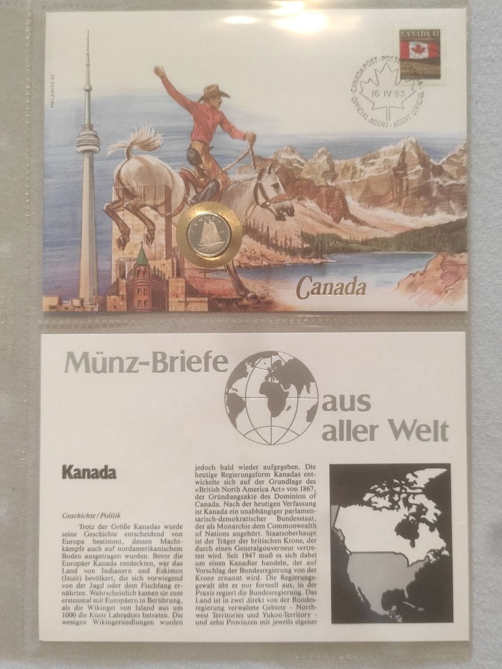 Tutti le monete: Münzbrief Kanada 1983 – Usato da Zürich venduto da Hamaster