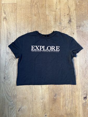 Damen T-Shirt kurzarm Tally Weijl schwarz Grösse M