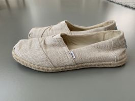 Toms Espadrilles beige (glitzer) Gr. 38.5