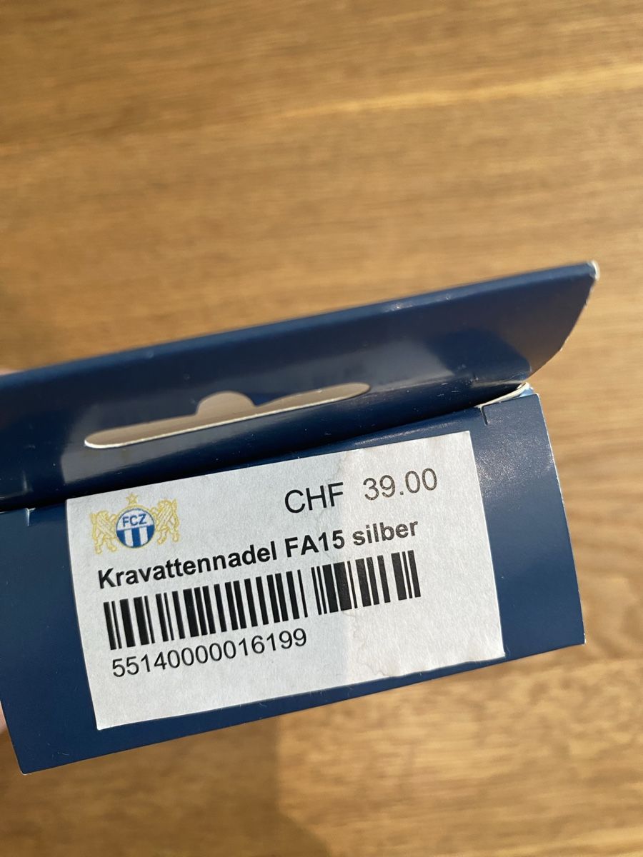 Krawatten: FCZ Krawattennadel neu – Neu und originalverpackt aus Affoltern am Albis von Vsyra 1