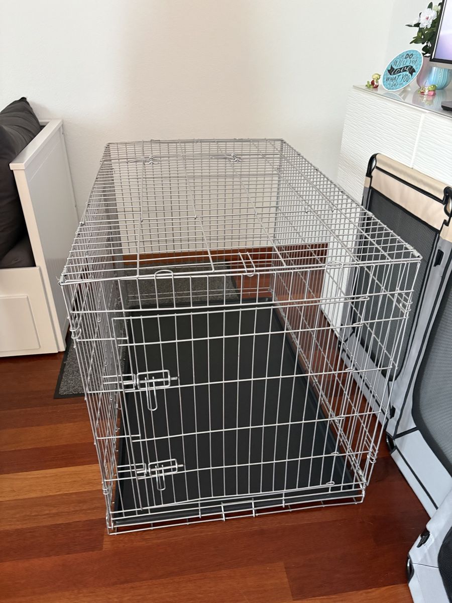 Gabbie, trasporto & Sicurezza: Hundekäfig gross (Metall) – Usato da Niederglatt ZH venduto da Rubina2 1
