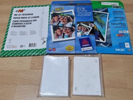 Fotopapier-Set: Avery, Migros Budget & Sigel, A4/A6/13x18
