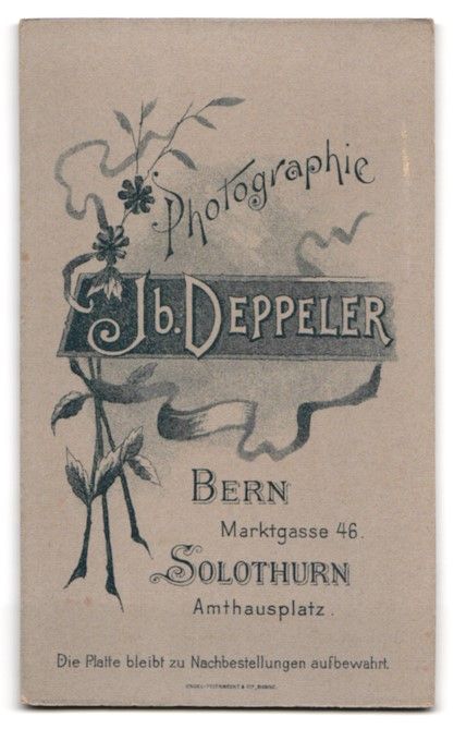 Fotografie & Manifesti: Fotografie Jb. Deppeler, Bern, Marktgass – Usato da Berlin venduto da bartko-reher 1