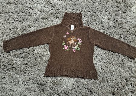 Pullover mit Pferden🐴 Grösse 110